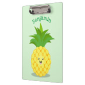 Cute pineapple cartoon illustratie klembord (Links)