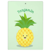 Cute pineapple cartoon illustratie klembord (Achterkant)