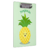 Cute pineapple cartoon illustratie klembord (Rechts)