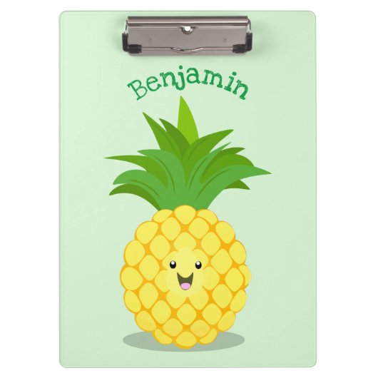 Cute pineapple cartoon illustratie klembord (Voorkant)