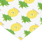 Cute pineapple cartoon illustratie korte tafelloper (Hoek)