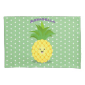Cute pineapple cartoon illustratie kussensloop (Voorkant)