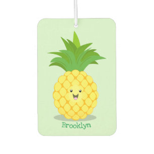 Cute pineapple cartoon illustratie luchtverfrisser