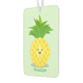 Cute pineapple cartoon illustratie luchtverfrisser (Links)