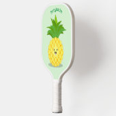 Cute pineapple cartoon illustratie pickleball paddle (Links)
