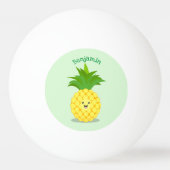 Cute pineapple cartoon illustratie pingpongbal (Achterkant)