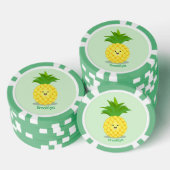 Cute pineapple cartoon illustratie poker chips (Opstapeling)
