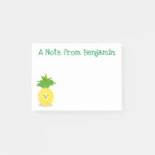 Cute pineapple cartoon illustratie post-it® notes (Voorkant)