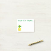 Cute pineapple cartoon illustratie post-it® notes (Op bureau)