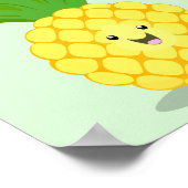 Cute pineapple cartoon illustratie poster (Hoek)