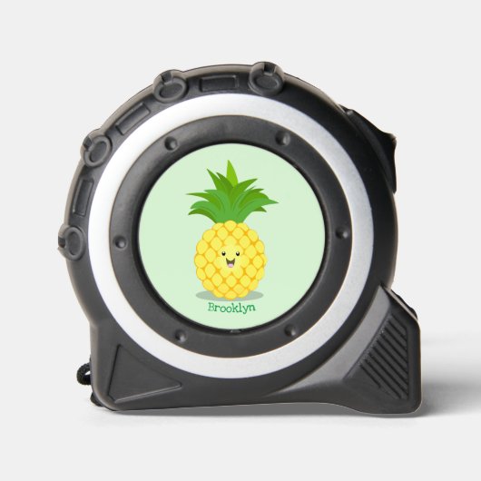Cute pineapple cartoon illustratie rolmaat (Voorkant)