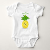 Cute pineapple cartoon illustratie romper (Voorkant)