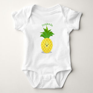 Cute pineapple cartoon illustratie romper