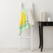 Cute pineapple cartoon illustratie sherpa deken (In situ)