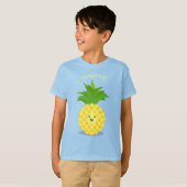 Cute pineapple cartoon illustratie t-shirt (Voorkant volledig)