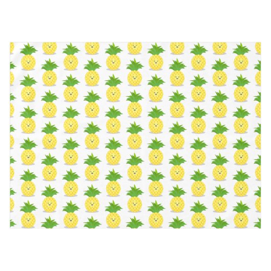 Cute pineapple cartoon illustratie tafelkleed (Voorkant (Horizontaal))