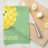 Cute pineapple cartoon illustratie theedoek (Quarter Fold)