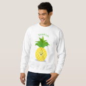Cute pineapple cartoon illustratie trui (Voorkant volledig)