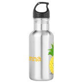 Cute pineapple cartoon illustratie waterfles (Voorkant)