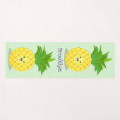 Cute pineapple cartoon illustratie yogamat (Voorkant (horizontaal))
