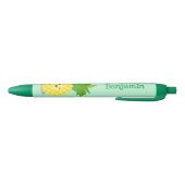 Cute pineapple cartoon illustratie zwarte inkt pen (Bodem)