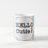 Cute Pineapple Fruit Kawaii Hallo Cutie Summer Koffiemok (Center)