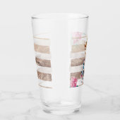 Cute Pineapple Gold striped Glas (Rechts)