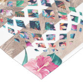 Cute Pineapple Gold striped Korte Tafelloper (Hoek)