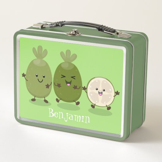 Cute pineapple guava feijoa cartoon (Voorkant)