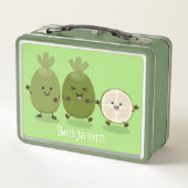 Cute pineapple guava feijoa cartoon (Achterkant)