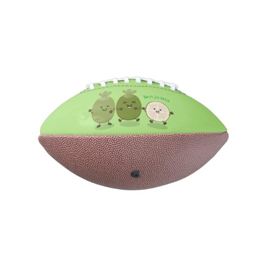 Cute pineapple guava feijoa cartoon american football (Gedraaid 270)