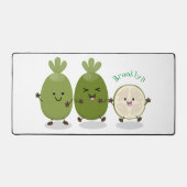 Cute pineapple guava feijoa cartoon bureaumat (Voorkant)