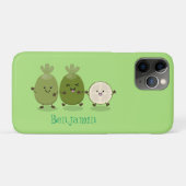 Cute pineapple guava feijoa cartoon Case-Mate iPhone case (Achterkant (horizontaal))