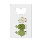 Cute pineapple guava feijoa cartoon creditkaart flessenopener (Voorkant)