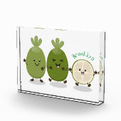 Cute pineapple guava feijoa cartoon fotoblokken (Rechts)