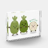 Cute pineapple guava feijoa cartoon fotoblokken (Links)