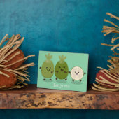 Cute pineapple guava feijoa cartoon fotoplaat (Zijkant)