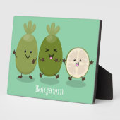 Cute pineapple guava feijoa cartoon fotoplaat (Zijkant)