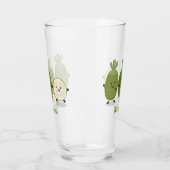 Cute pineapple guava feijoa cartoon glas (Links)
