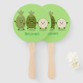 Cute pineapple guava feijoa cartoon handwaaier (Voorkant en achterkant)