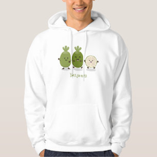 Cute pineapple guava feijoa cartoon hoodie