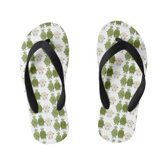Cute pineapple guava feijoa cartoon kinder teenslippers (Voetbed)