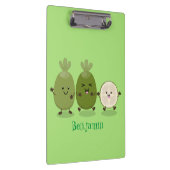 Cute pineapple guava feijoa cartoon klembord (Rechts)