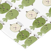 Cute pineapple guava feijoa cartoon korte tafelloper (Hoek)