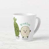 Cute pineapple guava feijoa cartoon latte mok (Rechterhoek)
