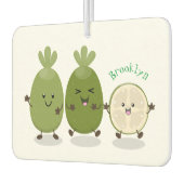 Cute pineapple guava feijoa cartoon luchtverfrisser (Links)