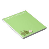 Cute pineapple guava feijoa cartoon notitieblok (Schuin)