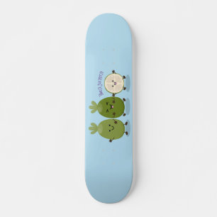 Cute pineapple guava feijoa cartoon persoonlijk skateboard