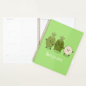 Cute pineapple guava feijoa cartoon planner (Display)