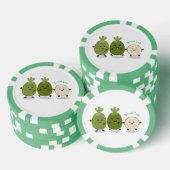 Cute pineapple guava feijoa cartoon poker chips (Opstapeling)